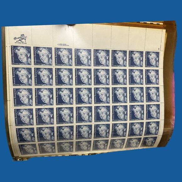 MNH 1984 Eleanor Roosevelt Sheet of 50 20c Stamps Scott #2105 - Picture 2 of 2